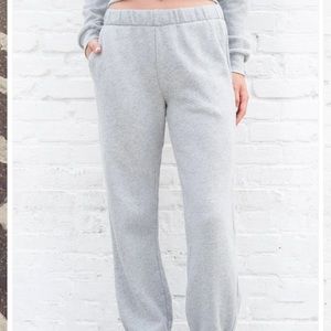 brandy melville light grey rosa sweats